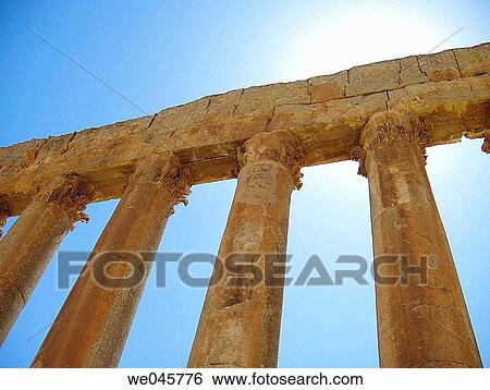 Temple of Jupiter, Baalbek, Lebanon View Large Photo Image Stock Photograph - Temple of Jupiter, Baalbek, Lebanon. Fotosearch