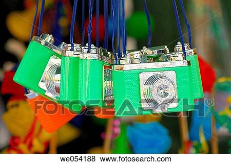 Toy cameras. View Large Photo Image Stock Photo - Toy cameras.. Fotosearch