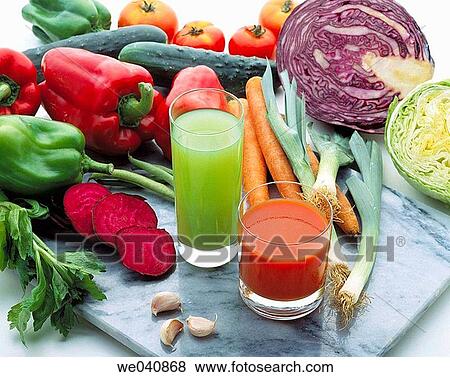 Vegetable juices View Large Photo Image Stock Photo - Vegetable juices. Fotosearch