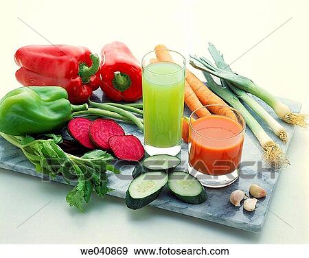 Vegetable juices View Large Photo Image Stock Photo - Vegetable juices. Fotosearch