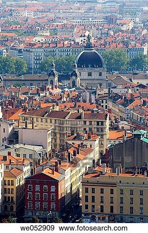 View from Fouviere basilica in Lyon, France. View Large Photo Image Stock Photo - View from Fouviere basilica in Lyon, France.. Fotosearch