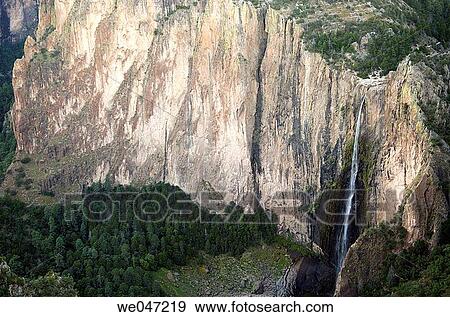 Stock Photo - Waterfalls. Barranca del Cobre, Mexico.. Fotosearch