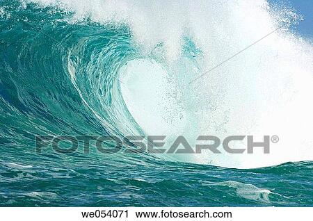 Wave at the North Shore. Oahu, Hawaii, USA. View Large Photo Image Stock Image - Wave at the North Shore. Oahu, Hawaii, USA.. Fotosearch