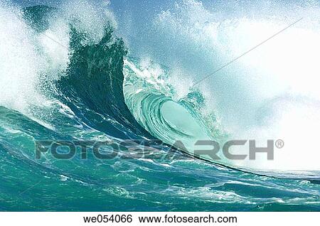 Wave at the North Shore. Oahu, Hawaii, USA. View Large Photo Image Stock Photograph - Wave at the North Shore. Oahu, Hawaii, USA.. Fotosearch