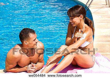 30's, bathing, bathe, apply, 20's View Large Photo Image Picture - 30's, bathing, bathe, apply, 20's. Fotosearch