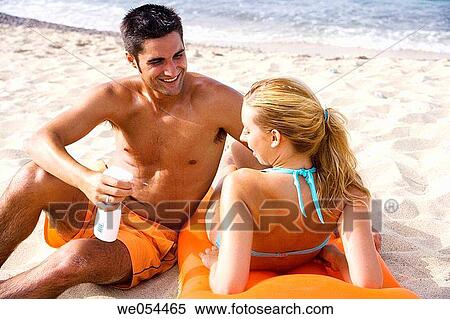 30's, beach, air-bed, air mattress, 20's View Large Photo Image Stock Photography - 30's, beach, air-bed, air mattress, 20's. Fotosearch