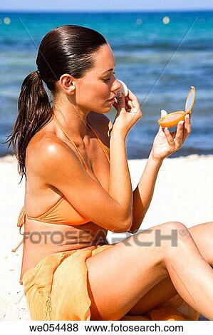 30's, Beauty Care, beauty, beach, 20's View Large Photo Image Stock Photo - 30's, Beauty Care, beauty, beach, 20's. Fotosearch