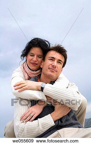 absorbed, bond, autumn, affection, 30's View Large Photo Image Stock Photo - absorbed, bond, autumn, affection, 30's. Fotosearch