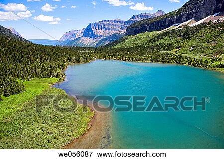 Aerial view of Glacier National Park. Montana, USA View Large Photo Image Stock Photo - Aerial view of Glacier National Park. Montana, USA. Fotosearch