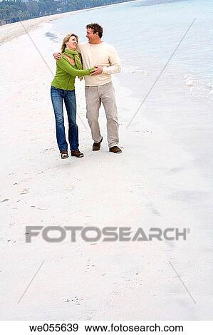 affection, beach, autumn, amusement, 30's View Large Photo Image Stock Photo - affection, beach, autumn, amusement, 30's. Fotosearch