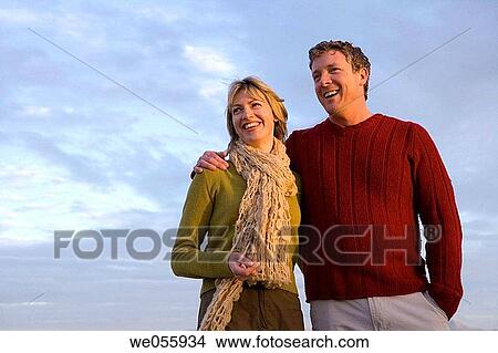 affection, bond, beach, autumn, 30's View Large Photo Image Picture - affection, bond, beach, autumn, 30's. Fotosearch