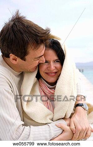 affection, bond, blanket, autumn, 30's View Large Photo Image Stock Photo - affection, bond, blanket, autumn, 30's. Fotosearch
