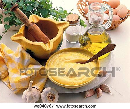 Aioli sauce View Large Photo Image Stock Photo - Aioli sauce. Fotosearch