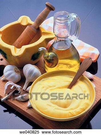 Aioli sauce View Large Photo Image Stock Photography - Aioli sauce. Fotosearch