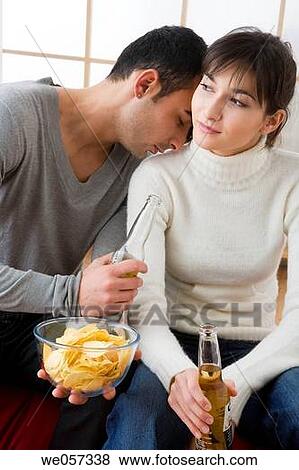 Stock Photo - alcohol, beer, at-home, Alcoholic drink, affection. Fotosearch