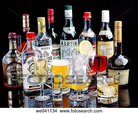 Alcoholic drinks View Large Photo Image Picture - Alcoholic drinks. Fotosearch
