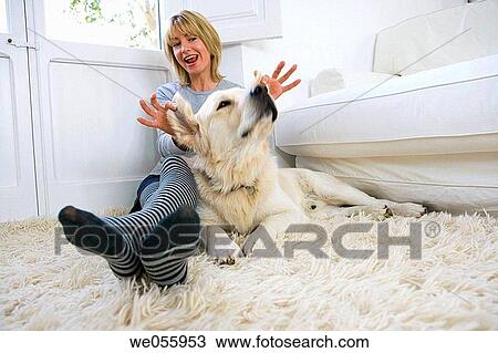 amusement, at-home, animal, amusing, 30's View Large Photo Image Stock Image - amusement, at-home, animal, amusing, 30's. Fotosearch