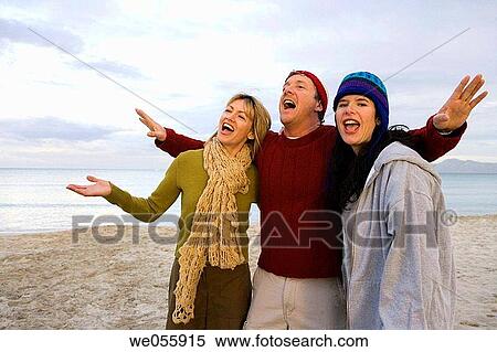 amusement, beach, autumn, Arms open, 30's View Large Photo Image Stock Photography - amusement, beach, autumn, Arms open, 30's. Fotosearch