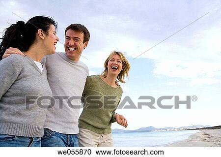 amusement, chat, beach, 30's View Large Photo Image Stock Image - amusement, chat, beach, 30's. Fotosearch
