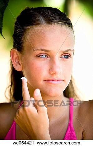 apply, blond, Beauty Care, beauty, adolescence View Large Photo Image Stock Image - apply, blond, Beauty Care, beauty, adolescence. Fotosearch