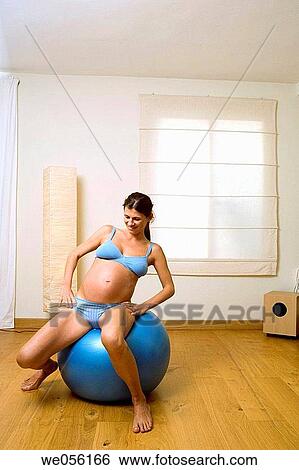 at-home, barefoot, ball, 30's View Large Photo Image Stock Photograph - at-home, barefoot, ball, 30's. Fotosearch