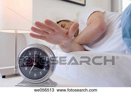 at-home, bedroom, bed, baby boomer, alarm-clock View Large Photo Image Stock Image - at-home, bedroom, bed, baby boomer, alarm-clock. Fotosearch