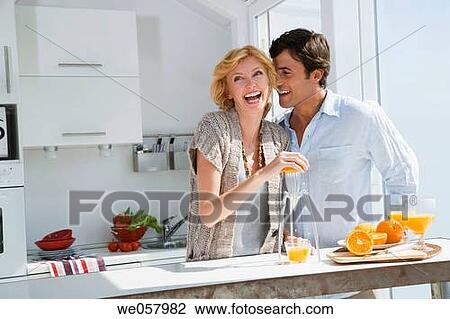 Stock Image - at-home, bonding, bond, affection. Fotosearch