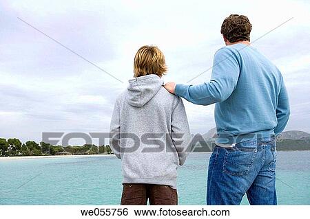 autumn, bond, beach, back view, 30's View Large Photo Image Stock Photograph - autumn, bond, beach, back view, 30's. Fotosearch