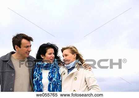 autumn, bonding, bond, 30's View Large Photo Image Stock Photography - autumn, bonding, bond, 30's. Fotosearch