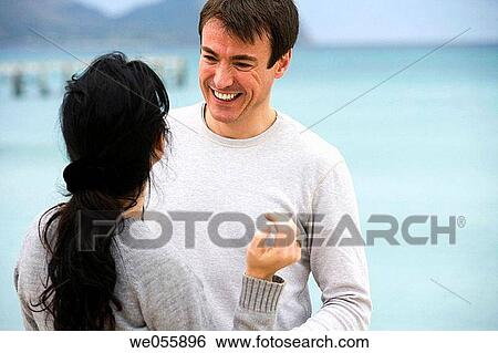 Stock Photograph - autumn, bonding, bond, beach, 30's. Fotosearch