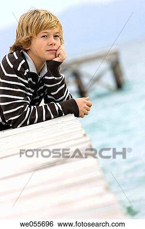 autumn, calm, boy, blond, absorbed View Large Photo Image Stock Photograph - autumn, calm, boy, blond, absorbed. Fotosearch