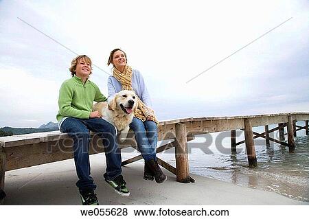 autumn, calm, brother, boy, animal View Large Photo Image Stock Photo - autumn, calm, brother, boy, animal. Fotosearch