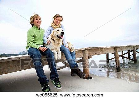 autumn, calm, brother, boy, animal View Large Photo Image Stock Photography - autumn, calm, brother, boy, animal. Fotosearch