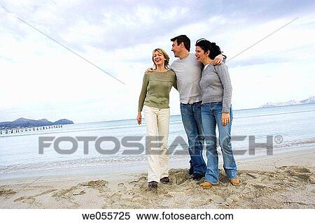 autumn, cloudy, beach, 30's View Large Photo Image Stock Photography - autumn, cloudy, beach, 30's. Fotosearch