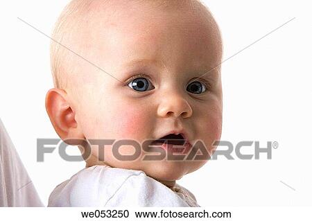 baby, blond, blue eyes, child, Close-up View Large Photo Image Stock Image - baby, blond, blue eyes, child, Close-up. Fotosearch