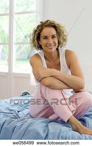 baby boomer, bed, barefoot, at-home View Large Photo Image Stock Photo - baby boomer, bed, barefoot, at-home. Fotosearch