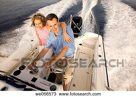 Stock Image - baby boomer, bonding, bond, boat, amusement. Fotosearch