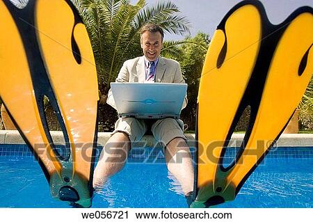 Stock Image - baby boomer, businessman, business, border, amusing. Fotosearch