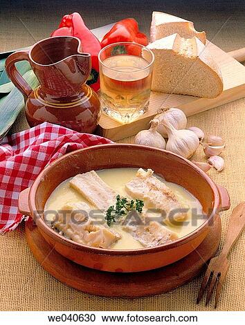? Bacalao al Pil-Pil? codfish stew, Basque cuisine View Large Photo Image Stock Image - ? Bacalao al Pil-Pil? codfish stew, Basque cuisine. Fotosearch