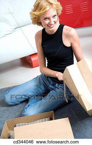 bag, blue eyes, blond, at-home View Large Photo Image Stock Photograph - bag, blue eyes, blond, at-home. Fotosearch