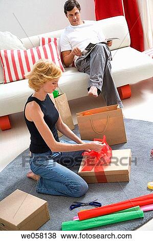 bag, bow, barefoot, at-home View Large Photo Image Stock Photo - bag, bow, barefoot, at-home. Fotosearch