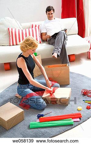 bag, bow, barefoot, at-home View Large Photo Image Stock Photo - bag, bow, barefoot, at-home. Fotosearch