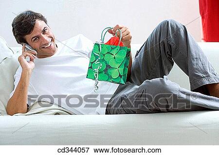 bag, cell phone, calling, at-home View Large Photo Image Stock Photo - bag, cell phone, calling, at-home. Fotosearch