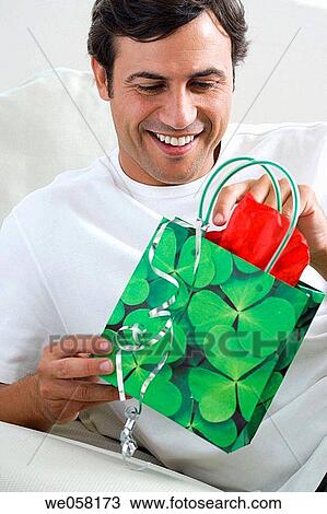 Stock Image - bag, contemporary, dark hair. Fotosearch