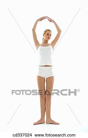 balance, clipping path, barefoot, Arms raised View Large Photo Image Picture - balance, clipping path, barefoot, Arms raised. Fotosearch
