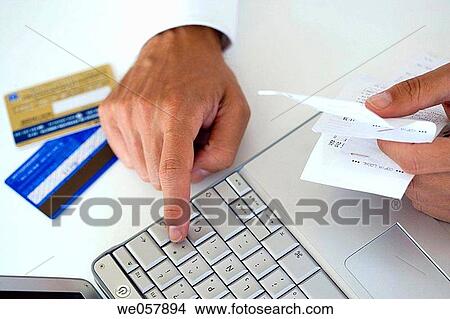 Picture - Bank card, bill, calculate, calculating, calculation. Fotosearch