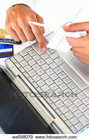Bank card, bill, calculate, calculating, calculation View Large Photo Image Stock Photo - Bank card, bill, calculate, calculating, calculation. Fotosearch
