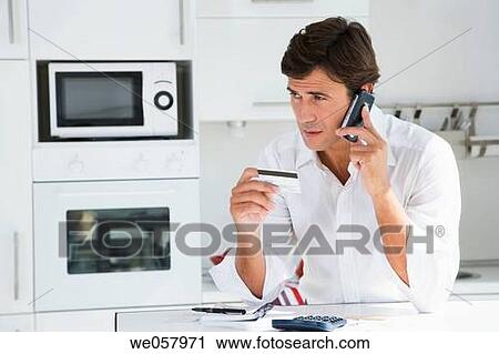 Bank card, calling, buying, buy, at-home View Large Photo Image Stock Image - Bank card, calling, buying, buy, at-home. Fotosearch