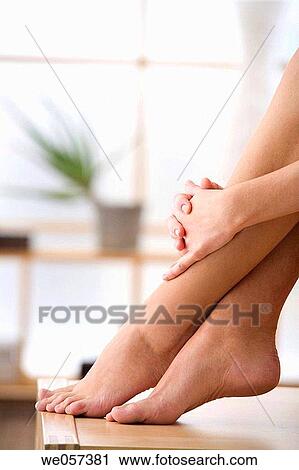 barefoot, Body care, carnality View Large Photo Image Stock Image - barefoot, Body care, carnality. Fotosearch