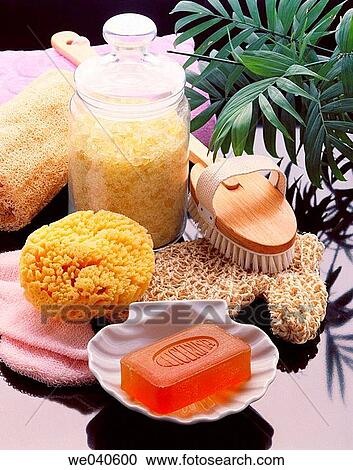 Bath supplies View Large Photo Image Stock Image - Bath supplies. Fotosearch